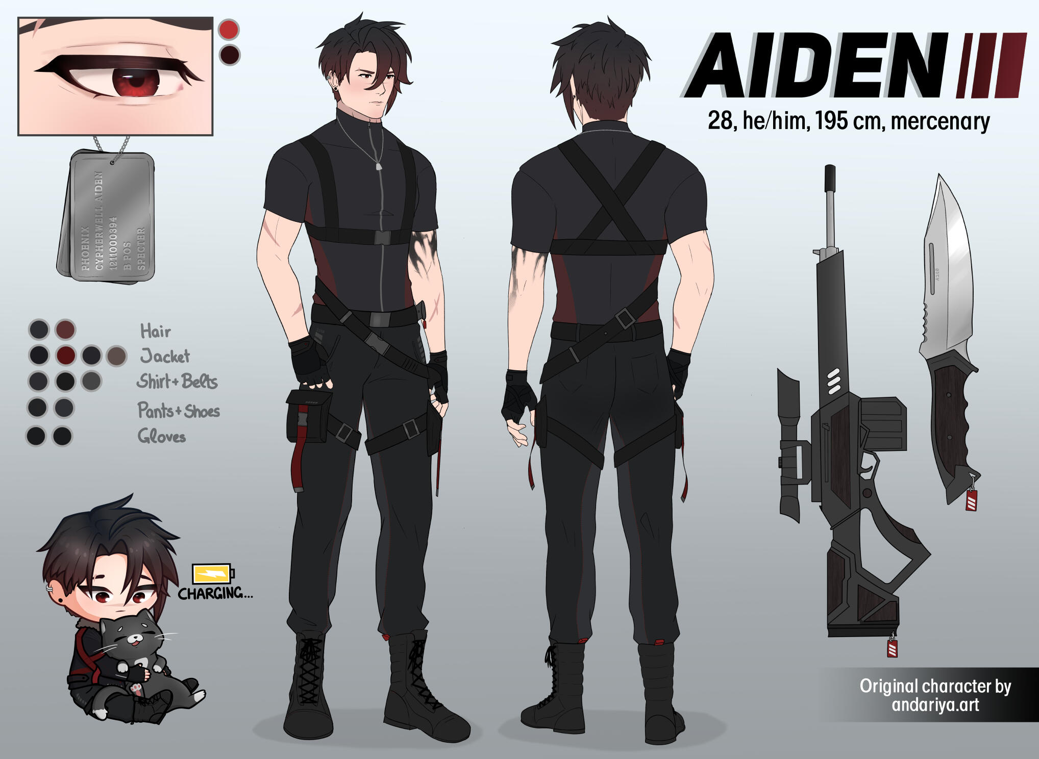 Aiden Ref. Sheet (without jacket)